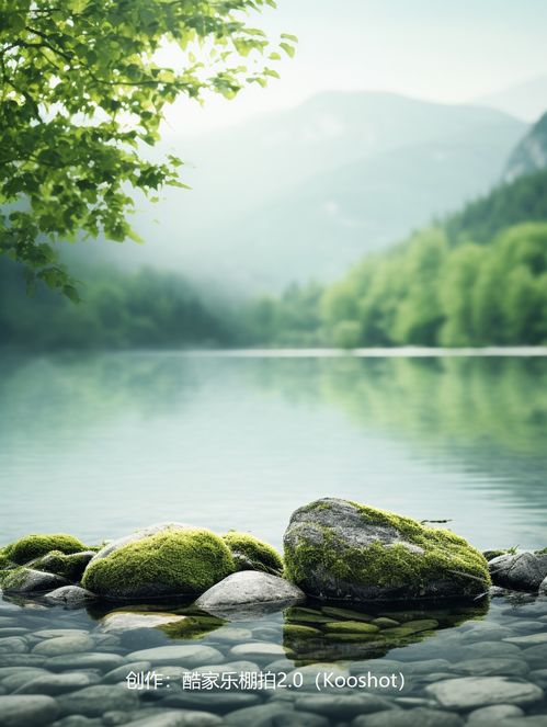 森林水景ai场景 电商背景素材 电商素材 产品背景 ai背景图