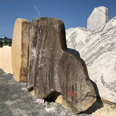 天然景观石 地标石风景石 桐庐石原石刻字石 园林风景石自然石
