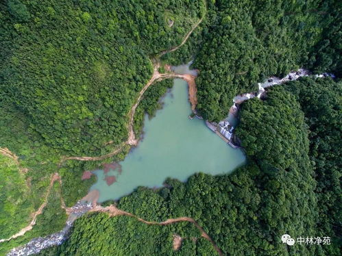 大美天湖 壮观瀑布 中林净苑的六和世界 清新自然 风景如画