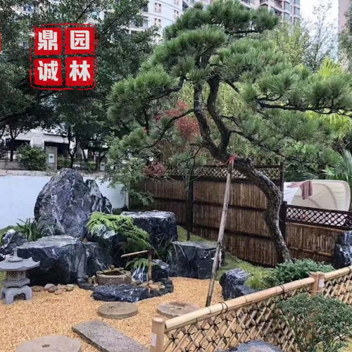 黑山石水钵园林景观黑山石异型加工订制假山黑色山石切片野山石